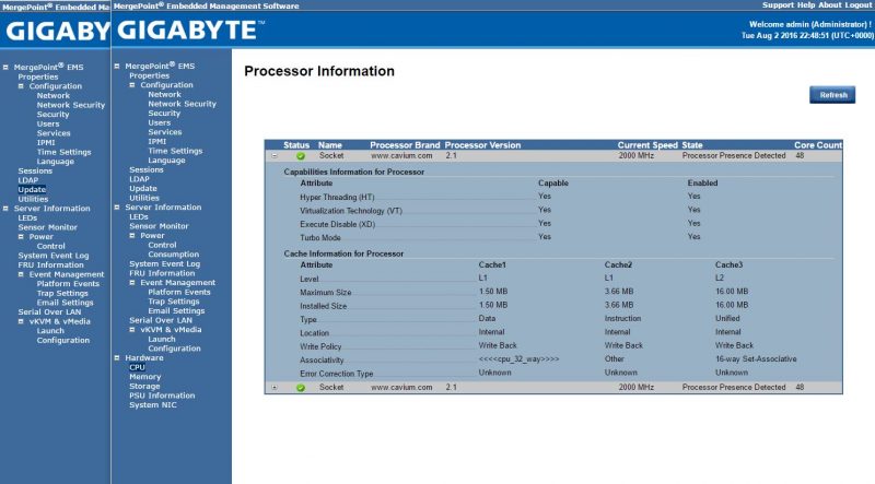 Gigabyte R270-T61 - Increased management functionality