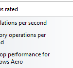 AMD Athlon II X2 260 Regor Windows Experience Index (WEI) Score