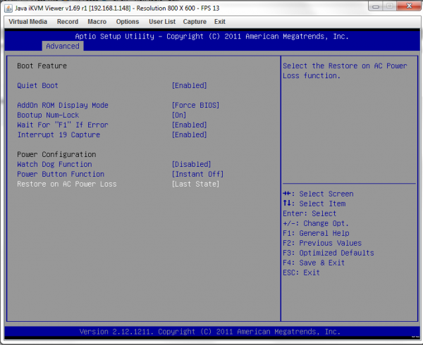 Restore ac power loss bios что это