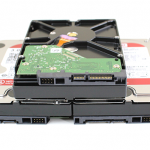 Three Western Digital Red 3TB Drives SATA Side