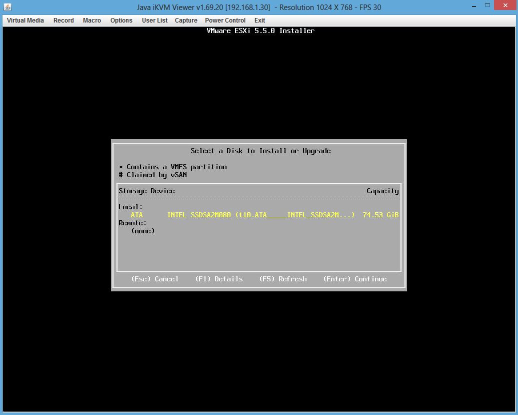 Vmware workstation esxi. ESXI 6.5 установка и настройка. IKVM. HP ILO integrated Remote Console.