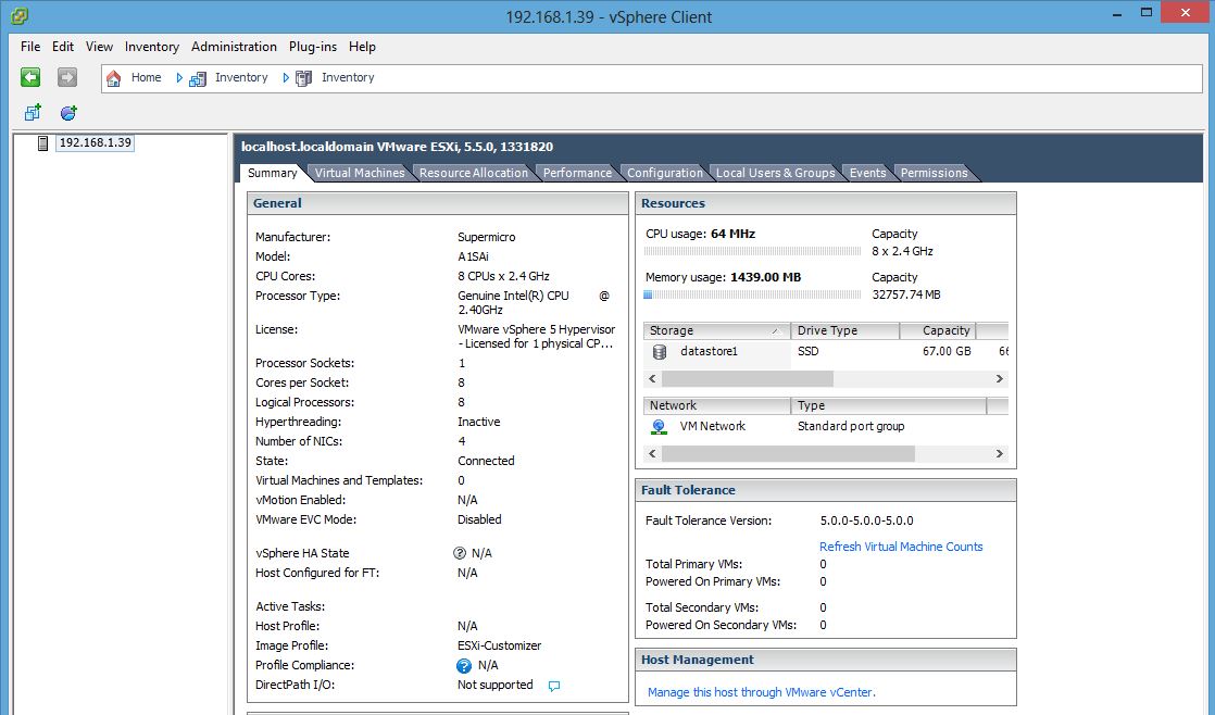 Vmware Vsphere Esxi 5.5