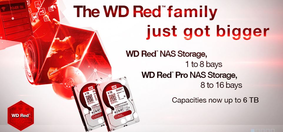 Western Digital Red 5TB 6TB and Red Pro Drives Released