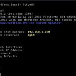 nas4free install 7 – boot with ip address