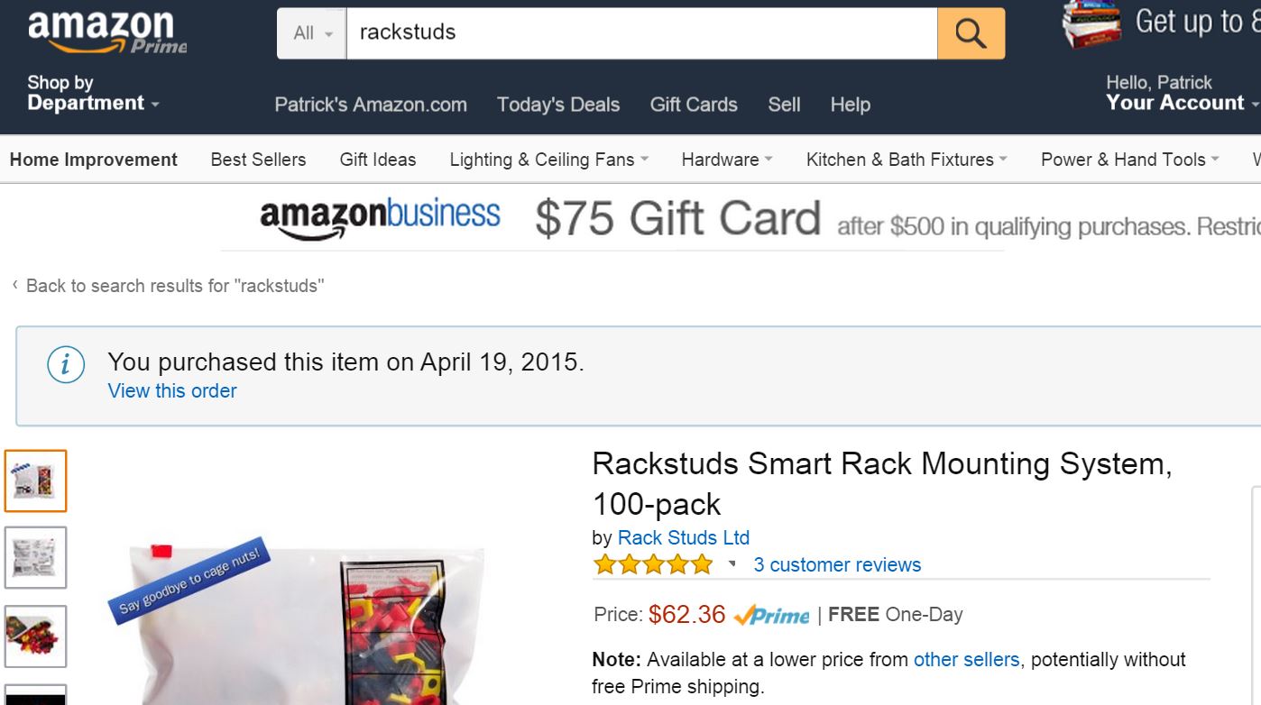 RackStuds Amazon