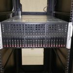 Supermicro 4028GR-TR rack mounting close up