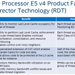 Intel Xeon E5-2600 V4 Resource Director Technology