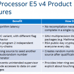 Intel Xeon E5-2600 V4 Security