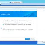 Synology DS916 Volume Choose A Mode