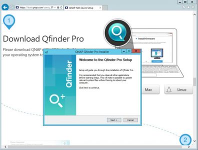 qnap not shoring up on qfinder