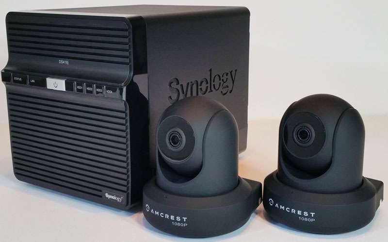 Synology DS416j Surveillance Station with Amcrest 1080P Wi-Fi Pro