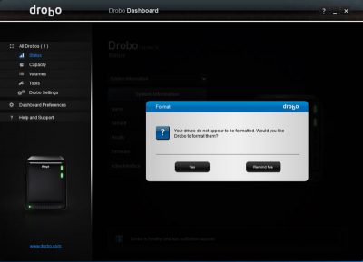 drobo dashboard stuck at downloading firmware upgrade