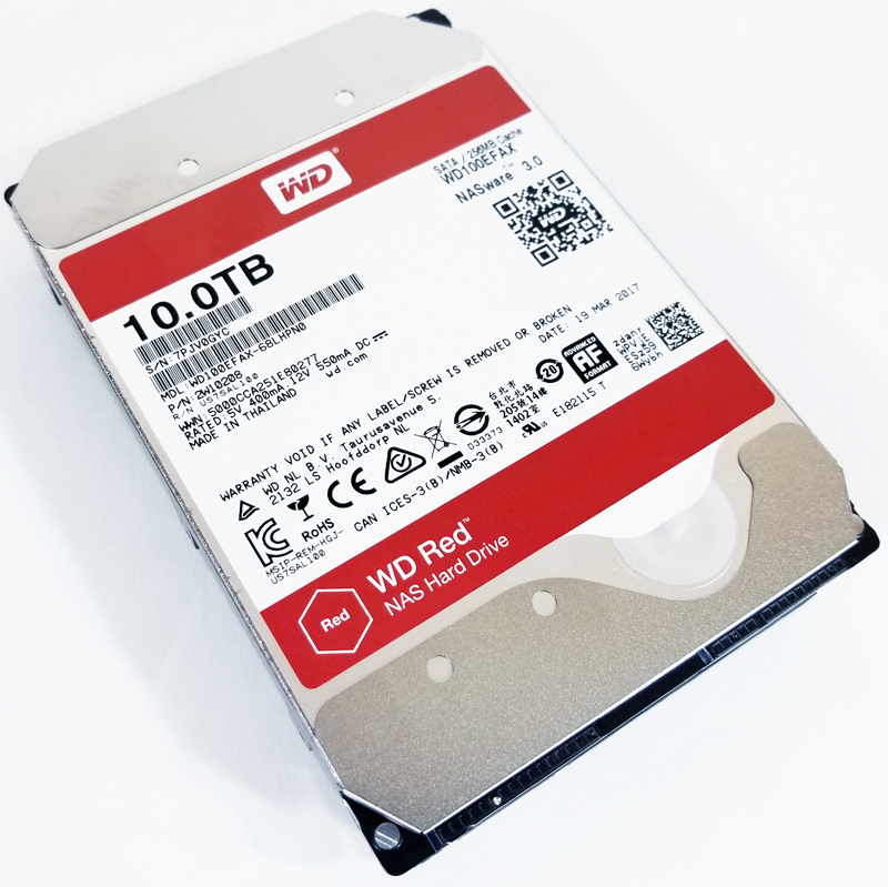 Massive 10TB Capacity with Red NAS Drives