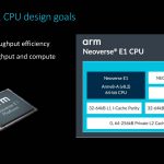 Arm Neoverse Tech Day 2019 Neoverse E1 Design Goals