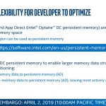 Intel Optane DCPMM App Driect For Developer Flexibility