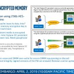 Intel Optane DCPMM UTH HW Encrypted Memory