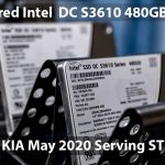 Two Intel DC S3610 480GB SSDs KIA May 2020