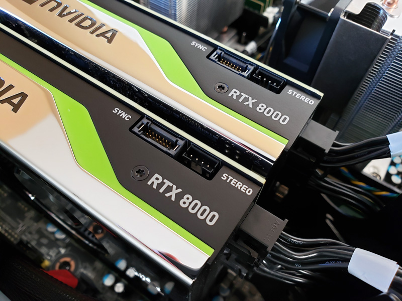Dual NVIDIA Quadro RTX 8000 Review with 