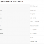 SK hynix Gold P31 1TB Specs