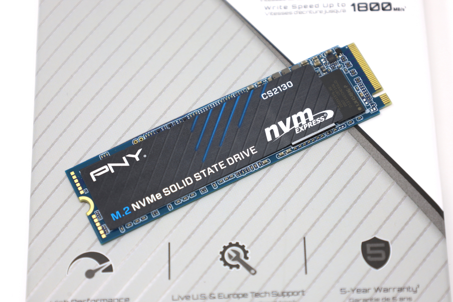 PNY-SSD-CS2130 1TB M.2 PCIe NVMe Gen3 x4 Internal Solid State