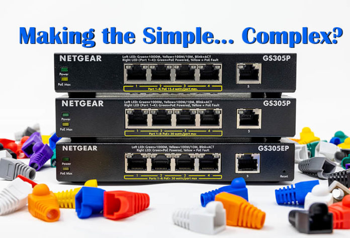 Netgear GS305P Complex Web Cover