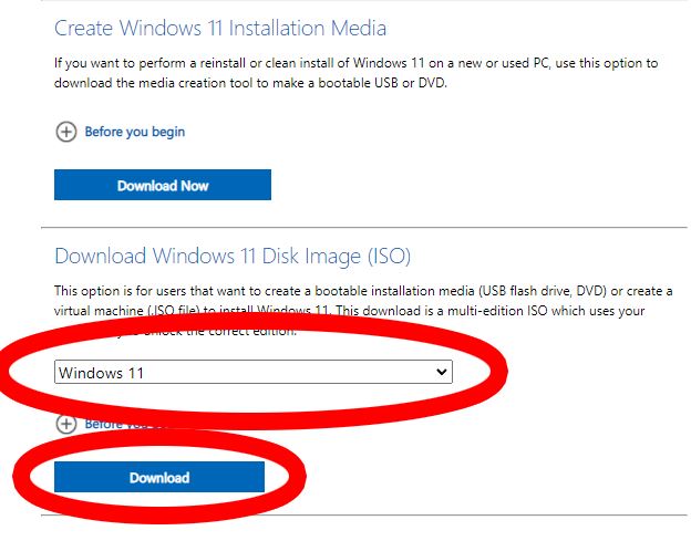download windows iso to usb