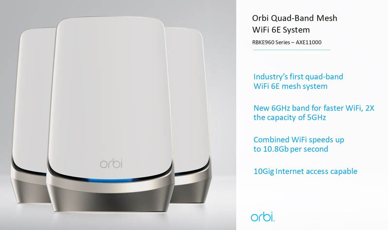 Netgear Orbi WiFi 6E RBKE960 AXE11000 Series Multi Gig - ServeTheHome