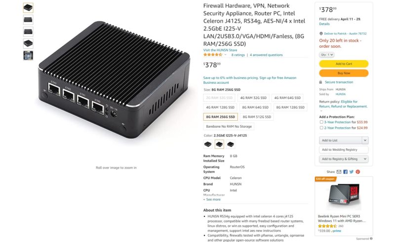 Inexpensive 4x 2.5GbE Fanless Router Firewall Box Review
