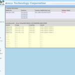 Areca 1886 4N8i RAID Status