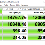 Areca 1886 4N8i RAID5 Rocket4 CrystalDiskMark 1GB