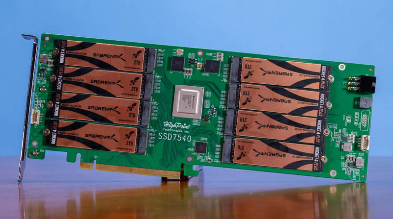HighPoint SSD7540 8x M.2 NVMe SSD Card Review