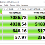 Kioxia XG8 2TB CrystalDiskMark 8GB