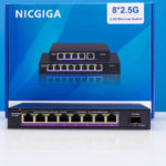 NICGIGA S25 0801 8x 2.5GbE 1x 10GbE Switch With Box