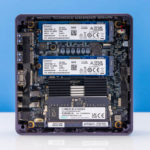 Minisforum UM790 Pro Motherboard Removed Bottom With 2x M.2 SSD Slots WiFi  Slot 2x DDR5 SODIMM - ServeTheHome