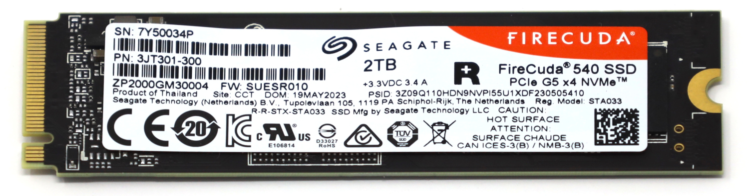 Seagate FireCuda 540 review: showcasing the power of PCIe 5.0