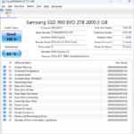 Samsung 990 EVO 2TB CrystalDiskInfo