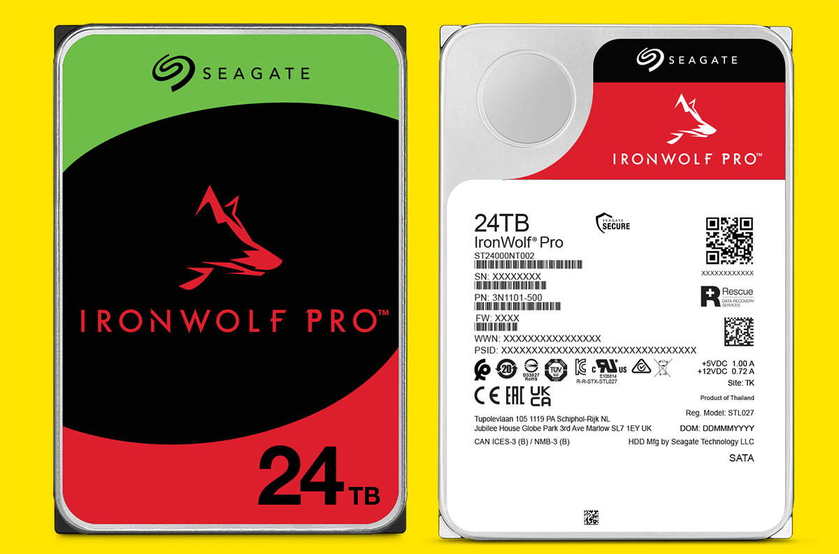 Seagate IronWolf Pro 24TB CMR Hard Drives Are Out