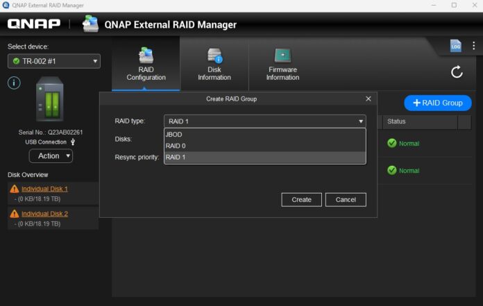 How to Setup RAID on QNAP USB RAID Enclosure