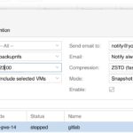 Proxmox VE Backup Change Time