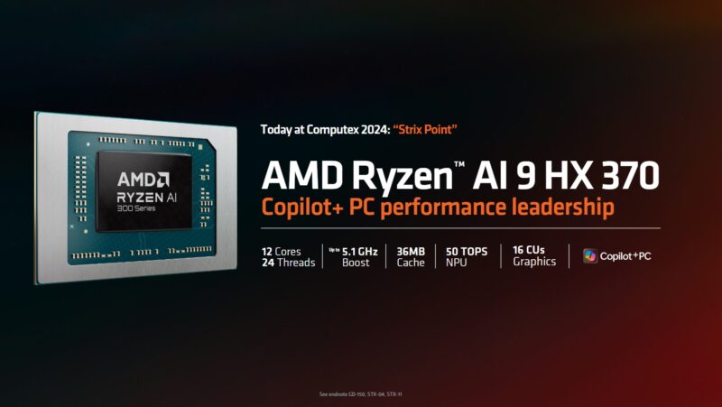 AMD Computex 2024 Keynote 3rd Gen AMD Ryzen AI 9 HX 370
