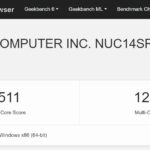 ASUS ROG NUC Geekbench 5