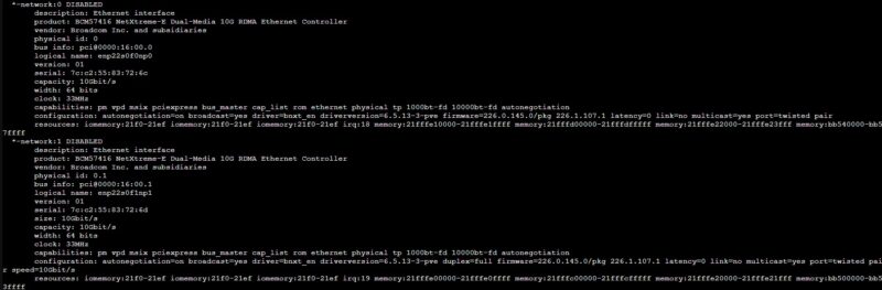 Broadcom BCM 57416 NetXtreme E Lshw