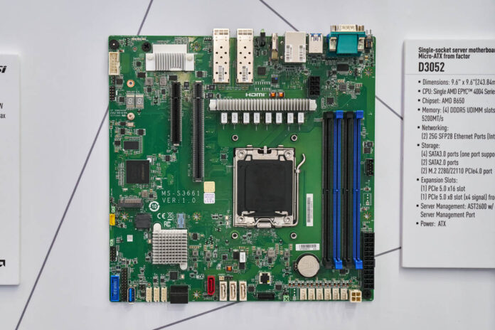MSI D3052 Motherboard At Computex 2024