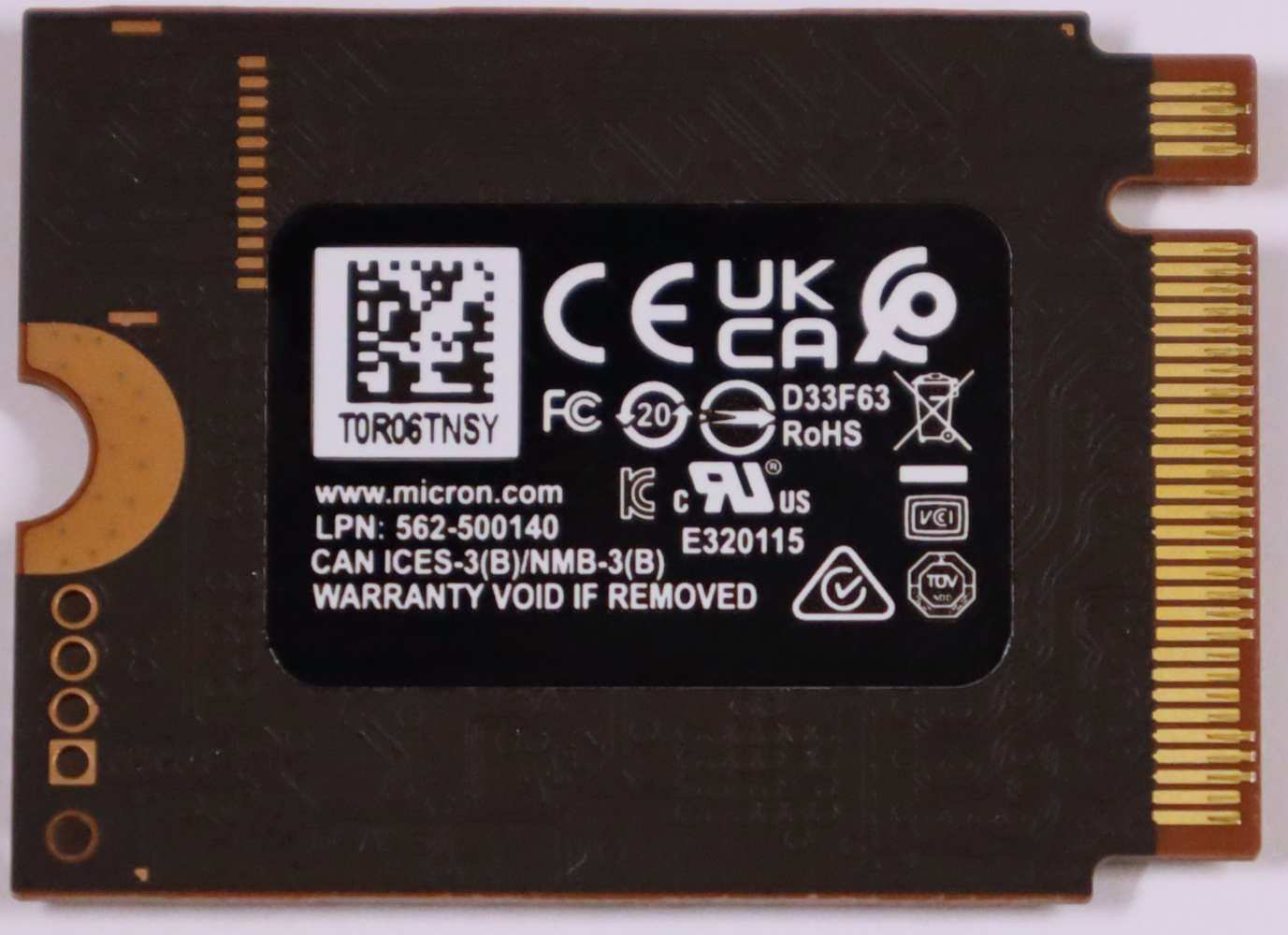 Crucial P310 1TB Back