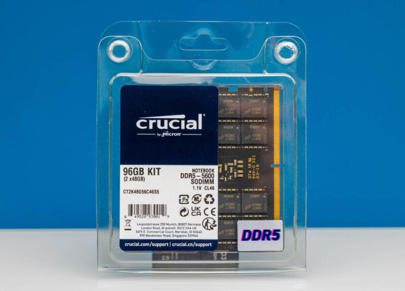 Micron Crucial 96GB DDR5 5600 2x 48GB SODIMM Kit 1