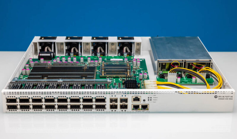 MikroTik CRS520 4XS 16XQ RM Internal Overview Front