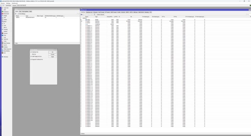 MikroTik CRS520 Interfaces Winbox Large