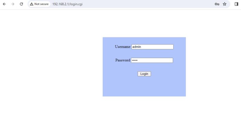 Mokerlink 2G04210GSMX Login English Admin Admin