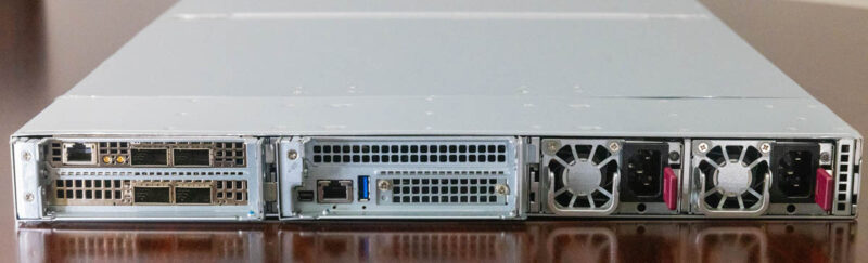 Supermicro ARS 111GL NHR NVIDIA GH200 System Rear