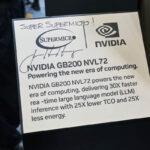 Supermicro NVIDIA GB200 NVL72 At Computex 2024 Jensen Signed